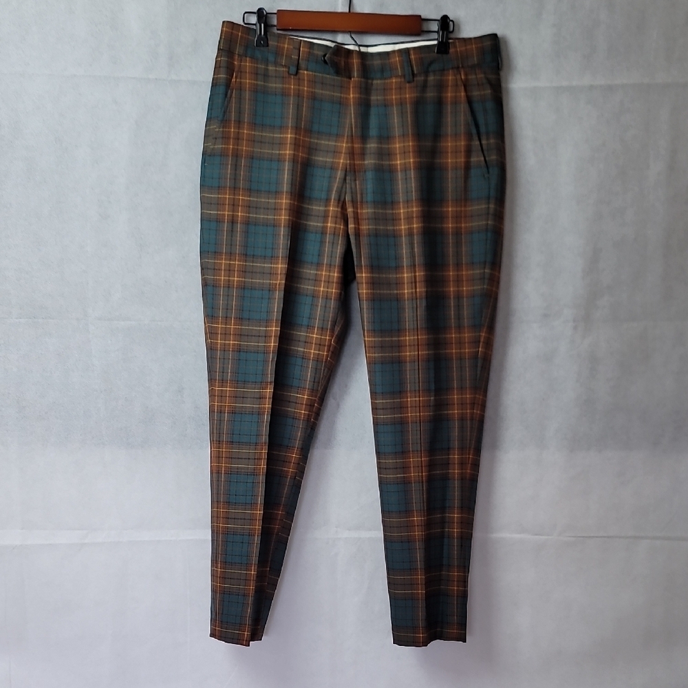 Todd Snyder Brown and Gray Dress Pants with Modern Tailoring
